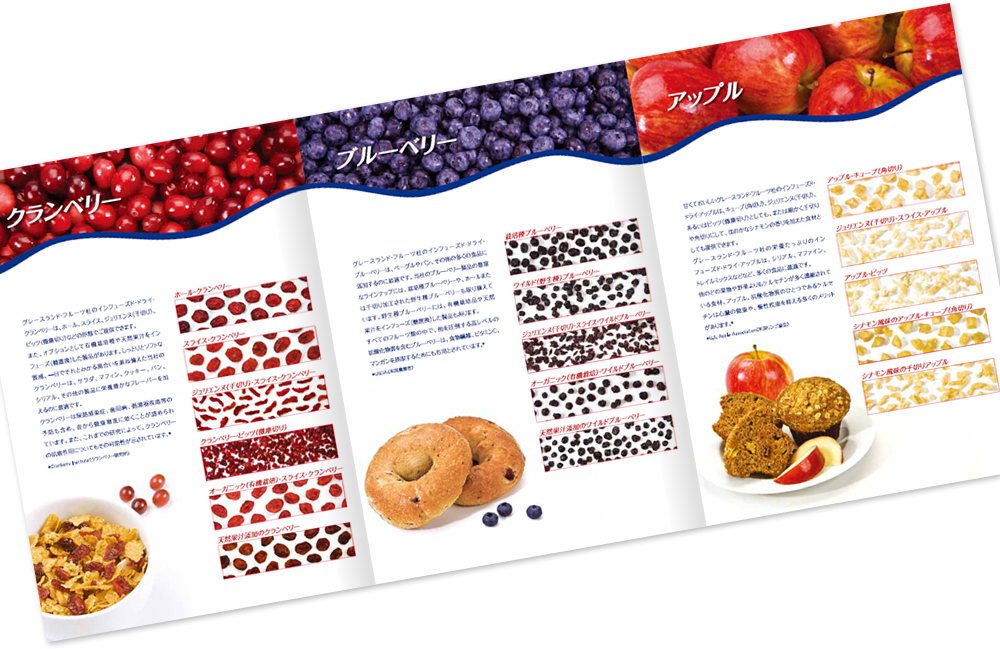 巻き三つ折り 6ページ