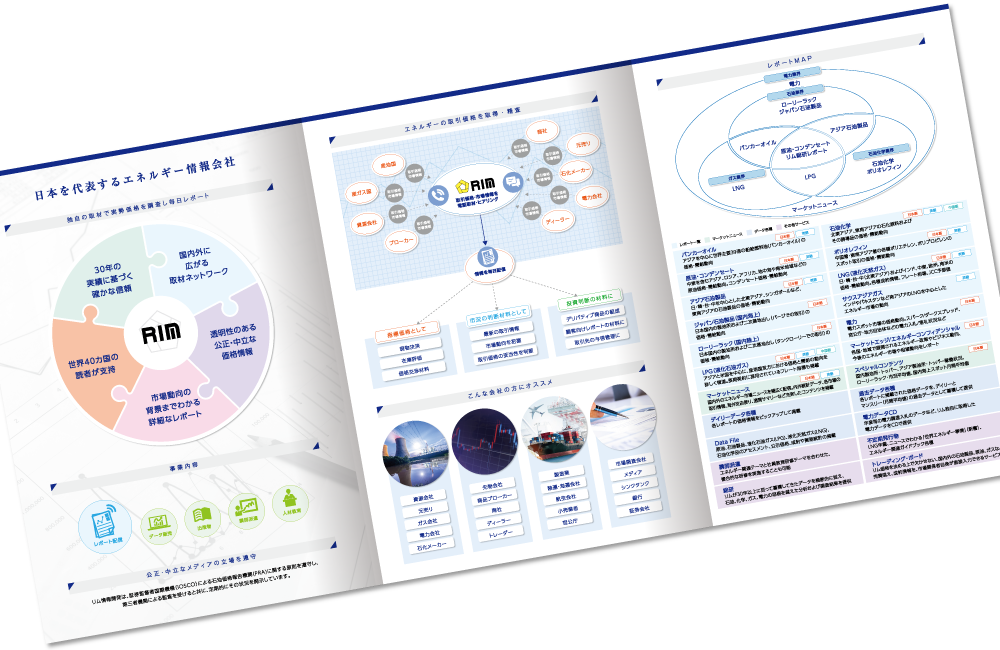 巻き三つ折り 6ページ