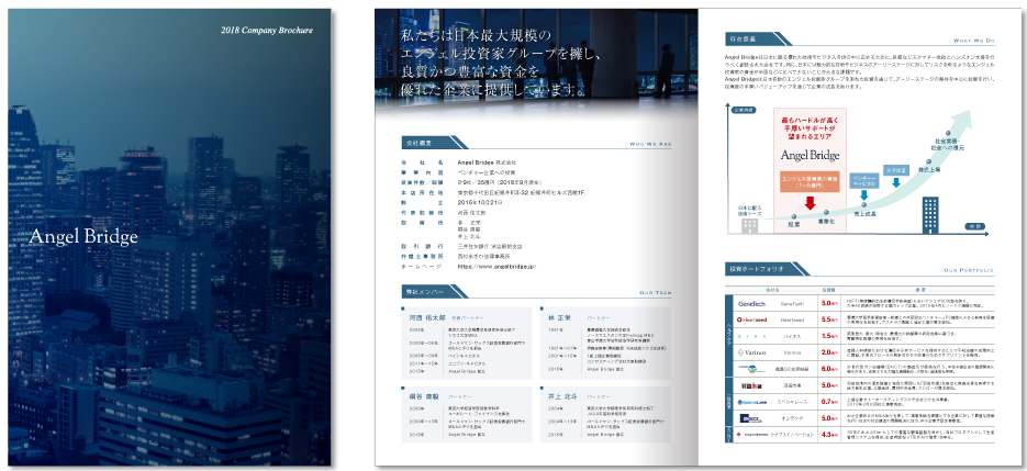 センター折り 4ページ