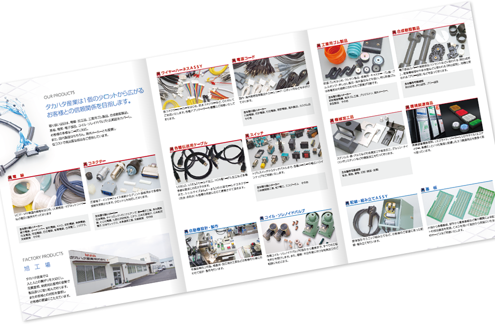 巻き三つ折り 6ページ