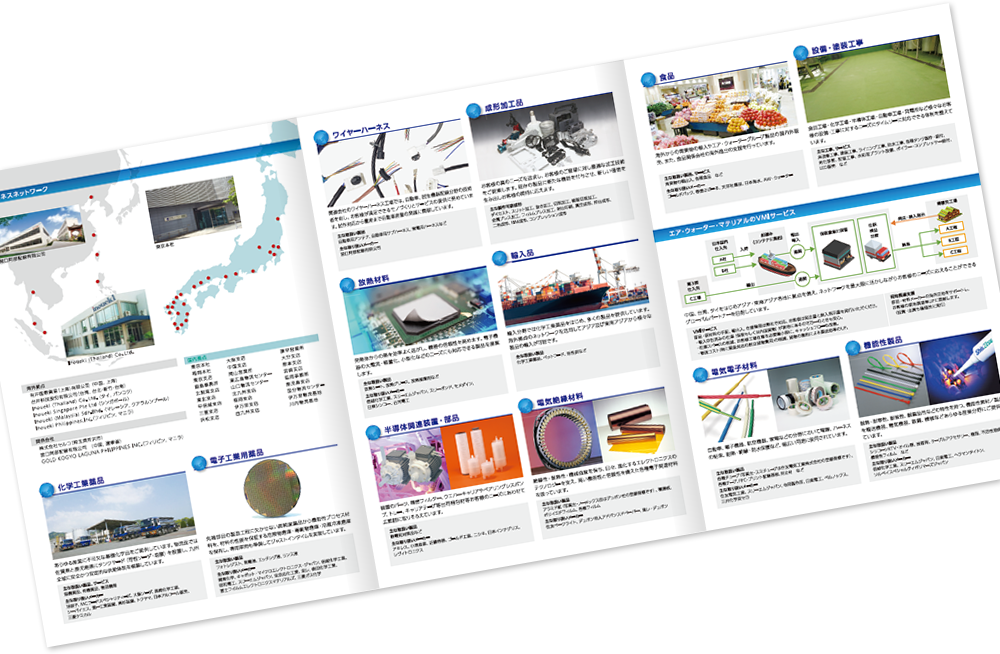 巻き三つ折り 6ページ