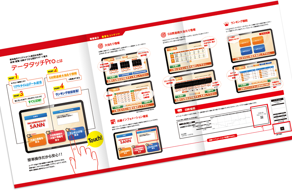 巻き三つ折り 6ページ