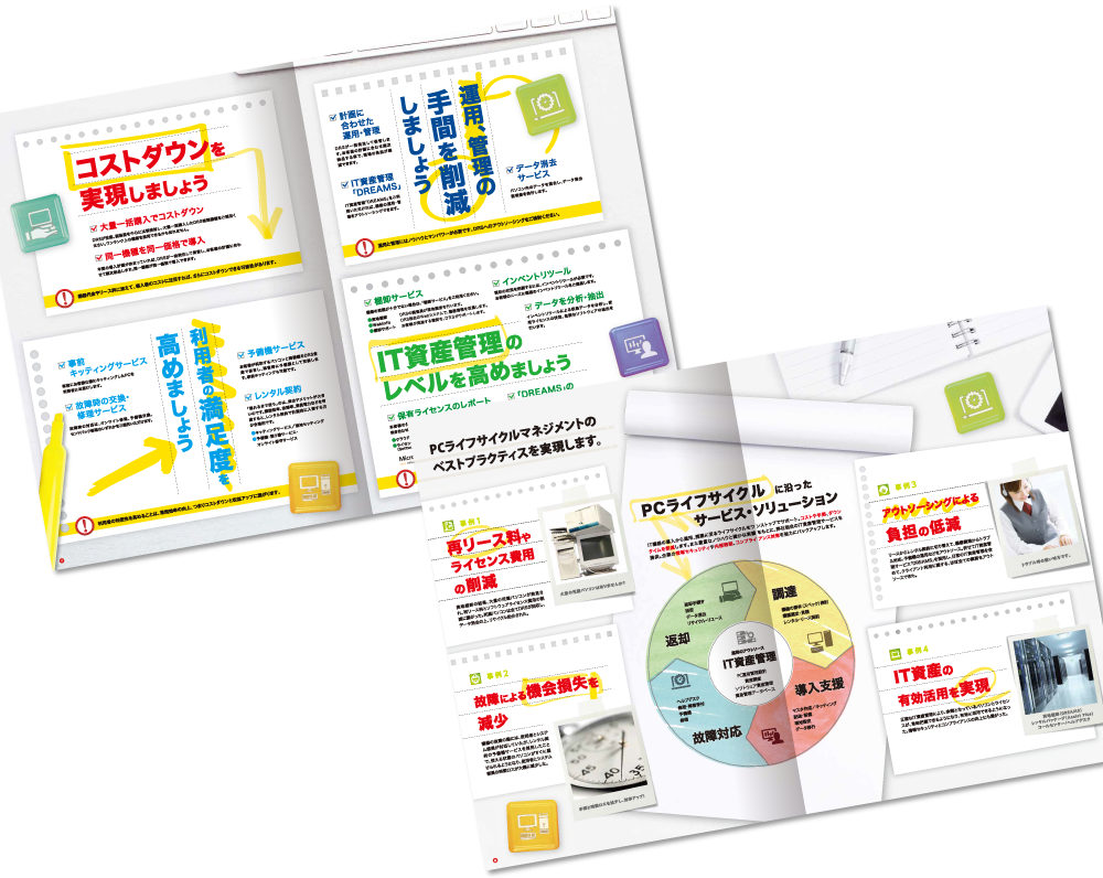 中綴じ 8ページ